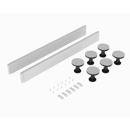 Hudson Reed 700-900mm Square & Rectangular Leg Set Including Plinth, Legs, Clips & Screws