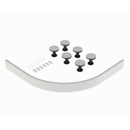 Hudson Reed 700-900mm Leg Set With Plinth, Clips & Screws