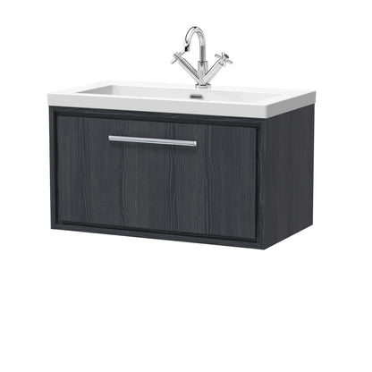 Lille 800mm Wall Hung Single Drawer Vanity with Basin - 1 Tap Hole
