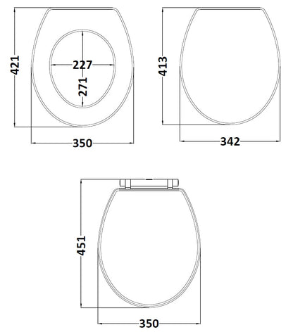 Richmond Top Fix Soft Close Toilet Seat