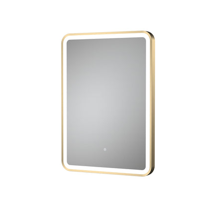 Hydrus 700mm x 500mm Brushed Brass Framed Mirror