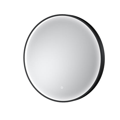 Mensa Black Inset Frame LED Mirror - 600mm