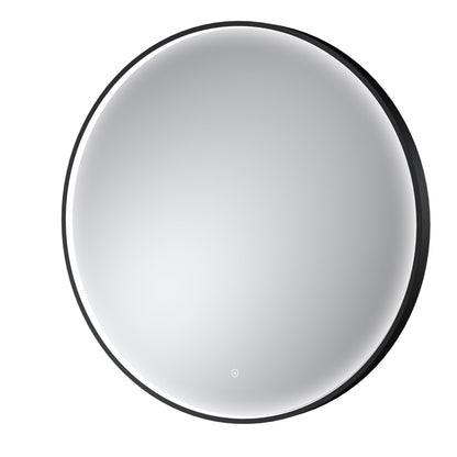 Mensa Black Inset Frame LED Mirror - 800mm