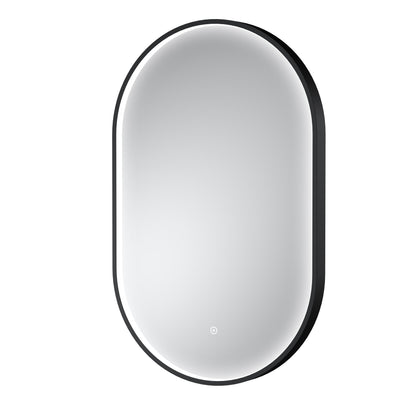 Columba Black Inset Frame LED Mirror - 800 x 500mm