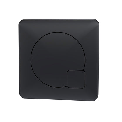 Ceramics Accessories Square Dual Flush Black Push Button