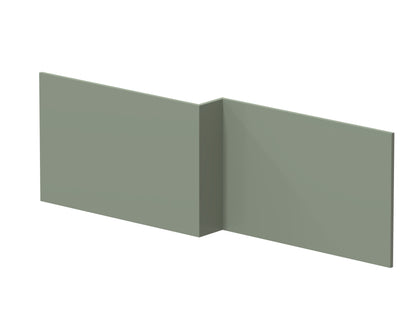 Square Shower Bath Front Panel - Fern Green