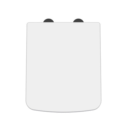 Hudson Reed Square Gloss White Soft Close Toilet Seat