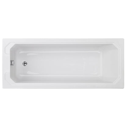 Art Deco Straight Shower Bath 1700 x 750mm