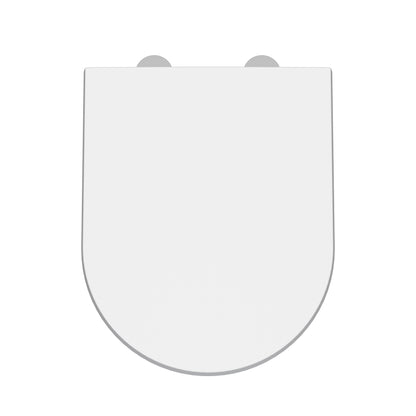 Toilet Seats Luxury D Shaped Top Fix Soft Close Toilet Seat
