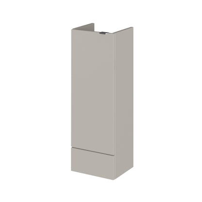 Hudson Reed Fusion 300mm 1 Door Pebble Grey Compact Floor Standing Base Unit With Handles