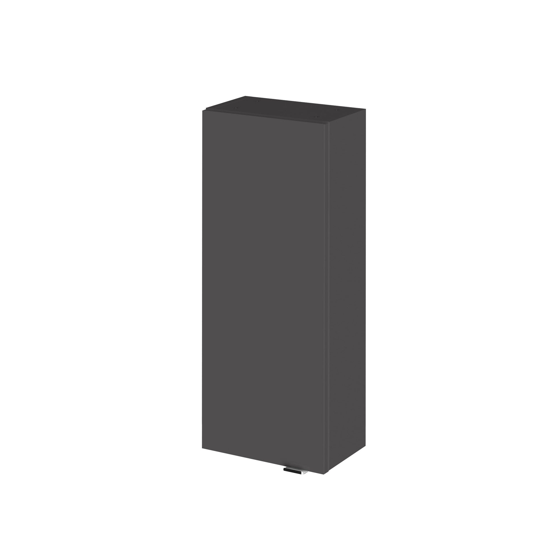 Hudson Reed Fusion 300mm 1 Door Gloss Grey Floor Standing Cabinet With Handles