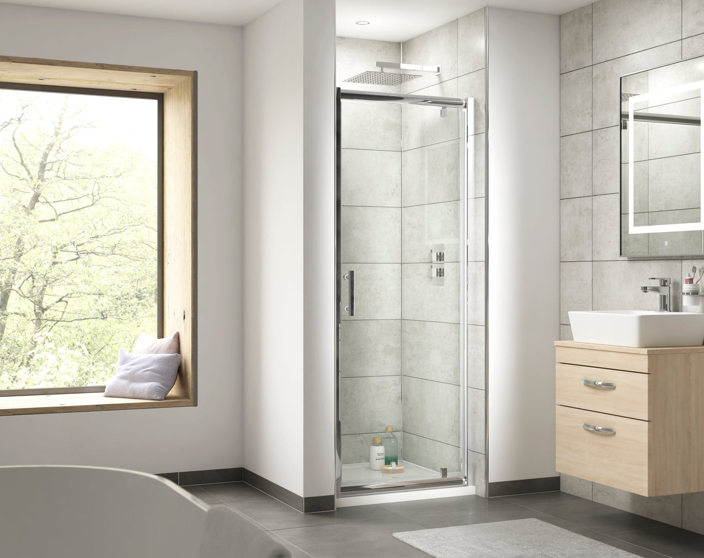 Pacific 700mm Side Panel 6mm Glass