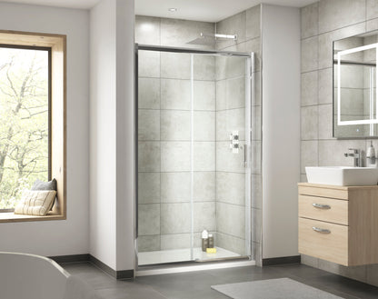 Pacific 1000mm Single Sliding Door 6mm Glass