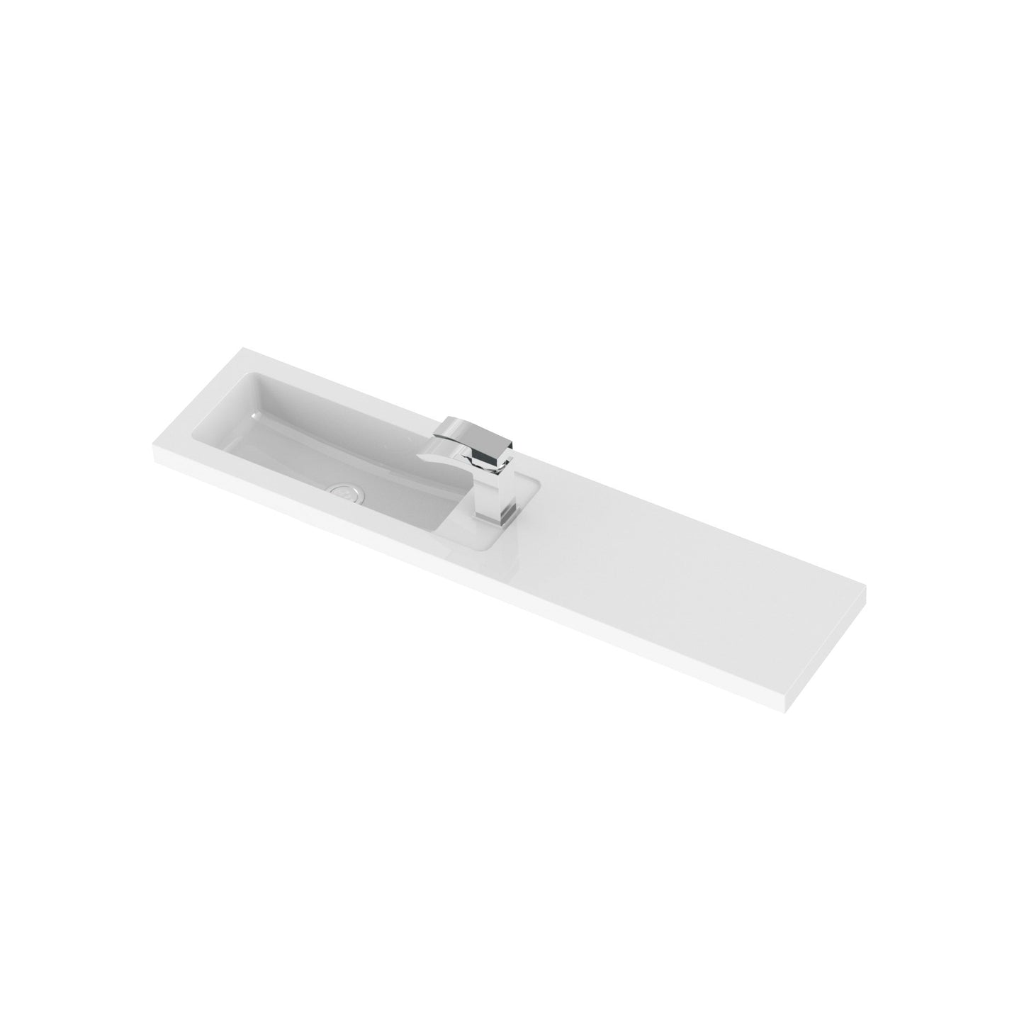 Hudson Reed Fusion 1100mm Gloss Grey Contemporary Floor Standing 2 Door Vanity Basin & Toilet Combination