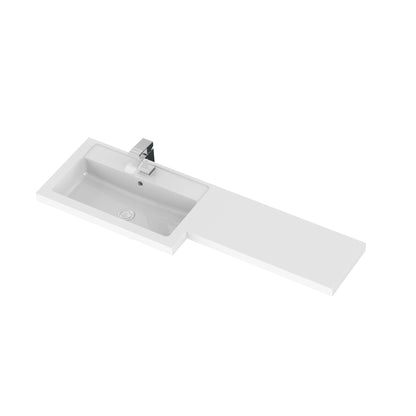Hudson Reed Fusion 1200mm Floor Standing 2 Door Left Hand Basin & Toilet Combination Unit