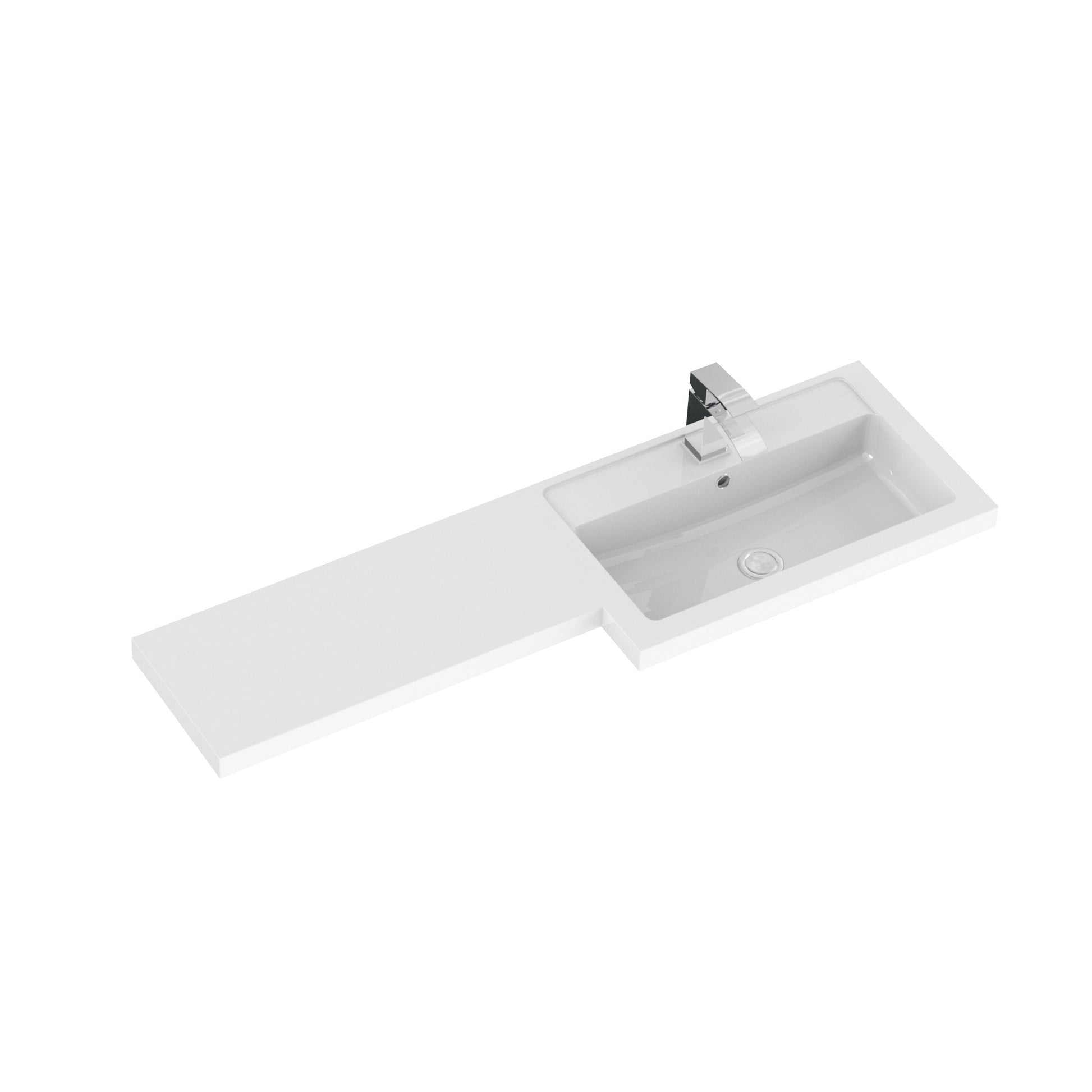 Hudson Reed Fusion 1200mm Floor Standing 4 Door Right Hand Vanity Basin Combination