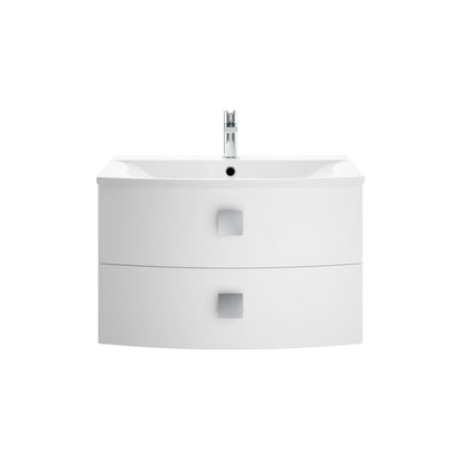 Hudson Reed Sarenna 700mm Wall Hung 2 Drawer Vanity Unit with Basin
