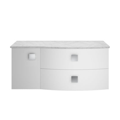 Hudson Reed Sarenna 1000mm Wall Hung Vanity Unit With Grey Marble Top
