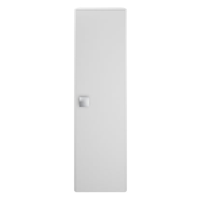 Hudson Reed Sarenna 350mm 1 Door Moon White Wall Hung Tall Cabinet With Handles