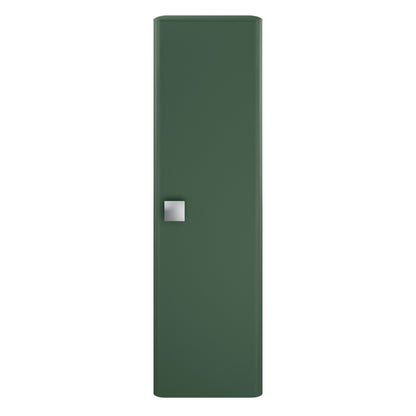 Hudson Reed Sarenna 350mm 1 Door Hunter Green Wall Hung Tall Cabinet With Handles