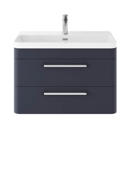 Hudson Reed Solar 810mm Wall Hung 2 Drawer Vanity Unit With Ceramic Basin