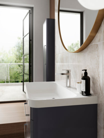 Hudson Reed Solar 810mm Wall Hung 2 Drawer Vanity Unit With Ceramic Basin