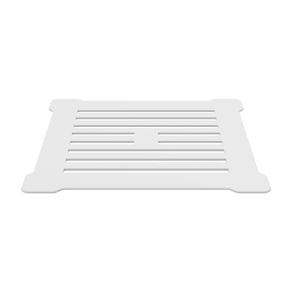 Square Shower Waste With White Top