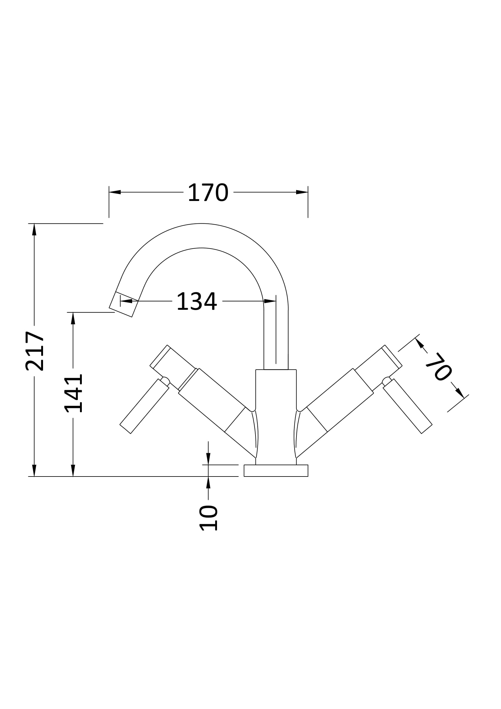 Tec Lever Mono Basin Mixer Matt Black