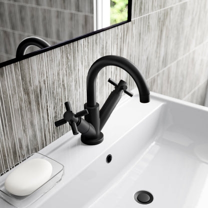 Tec Crosshead Mono Basin Mixer Matt Black