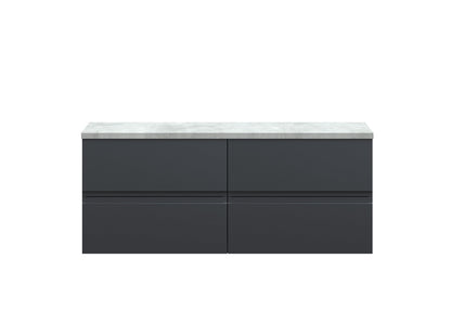 Hudson Reed Urban 1205mm Wall Hung 4-Drawer Unit With Laminate Worktop
