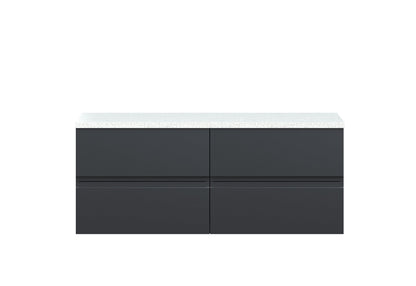 Hudson Reed Urban 1200mm Wall Hung 4-Drawer Unit With Laminate Worktop