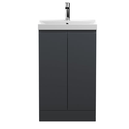 Hudson Reed Urban 500mm Floor Standing 2 Door Vanity Unit with Ceramic Basin