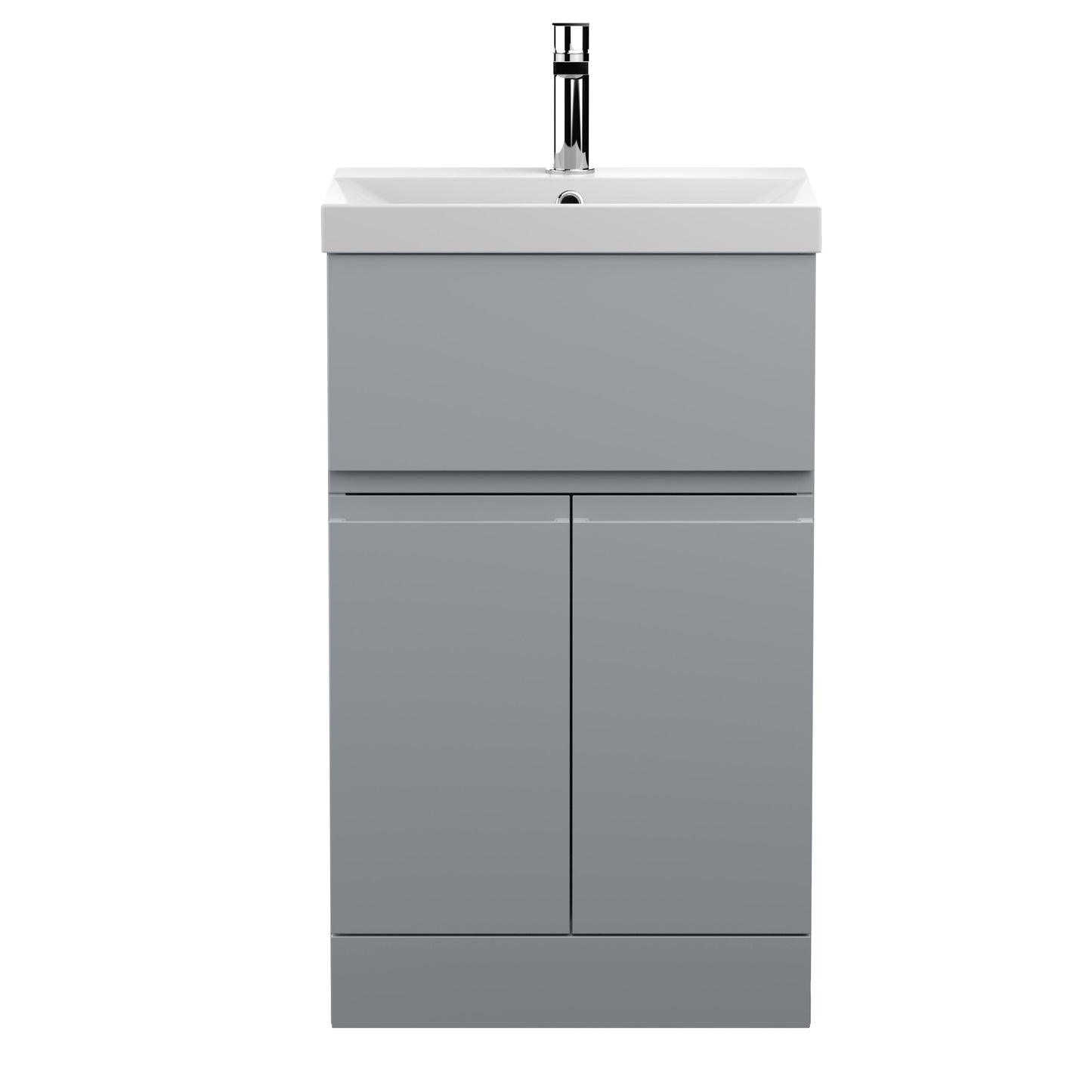 Hudson Reed Urban 500mm 2 Door 1 Drawer Floor Standing Vanity Unit with Basin