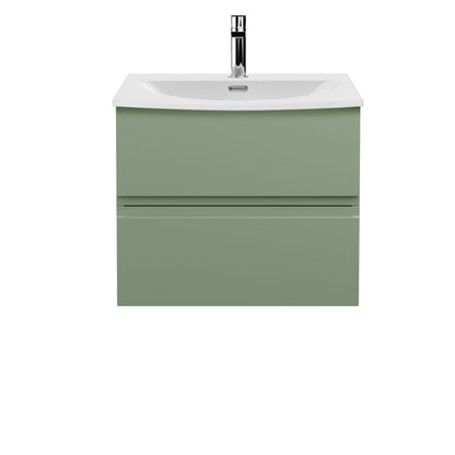 Hudson Reed Urban 600mm Wall Hung 2-Drawer Unit and 1 Tap Hole Basin