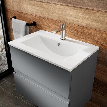 Hudson Reed Urban 500mm Wall Hung 2 Drawer Vanity Unit with Basin