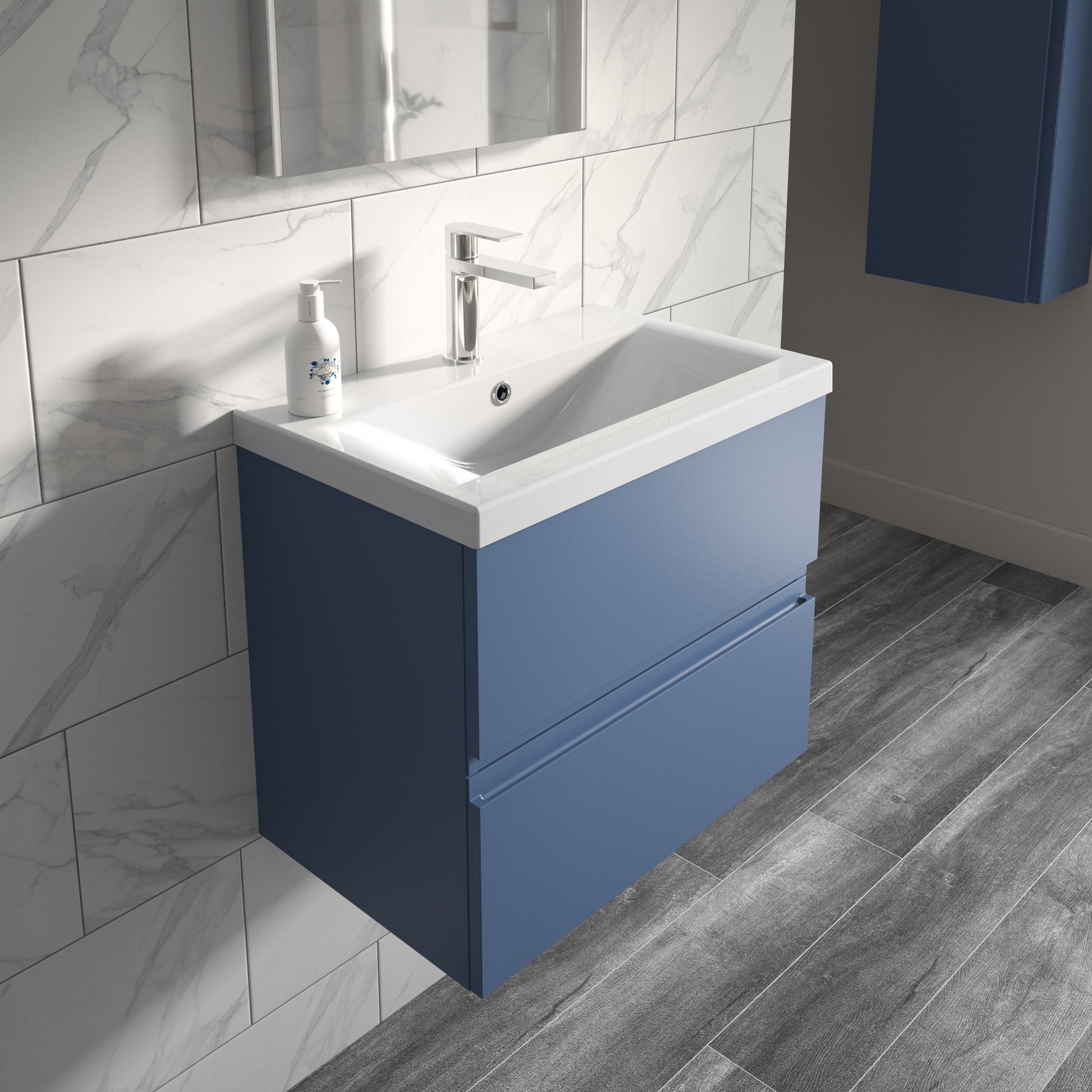 Hudson Reed Urban 600mm Wall Hung 2 Drawer Vanity Unit With Basin
