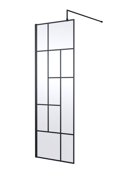 Abstract 700mm Frame Wetroom Screen 8mm Glass