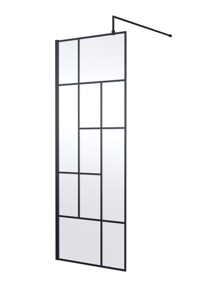Abstract 760mm Frame Wetroom Screen 8mm Glass