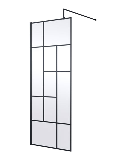 Abstract 800mm Frame Wetroom Screen 8mm Glass