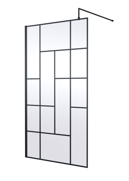 Abstract 1100mm Frame Wetroom Screen 8mm Glass