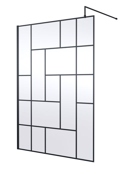 Abstract 1400mm Frame Wetroom Screen 8mm Glass
