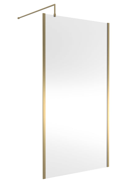 1100mm Outer Framed Wetroom Screen with Support Bar