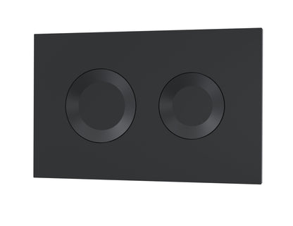 Matt Black Round Dual Flush Push Button