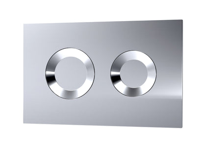 Hudson Reed Contemporary Round Chrome Wall Hung Concealed Cistern